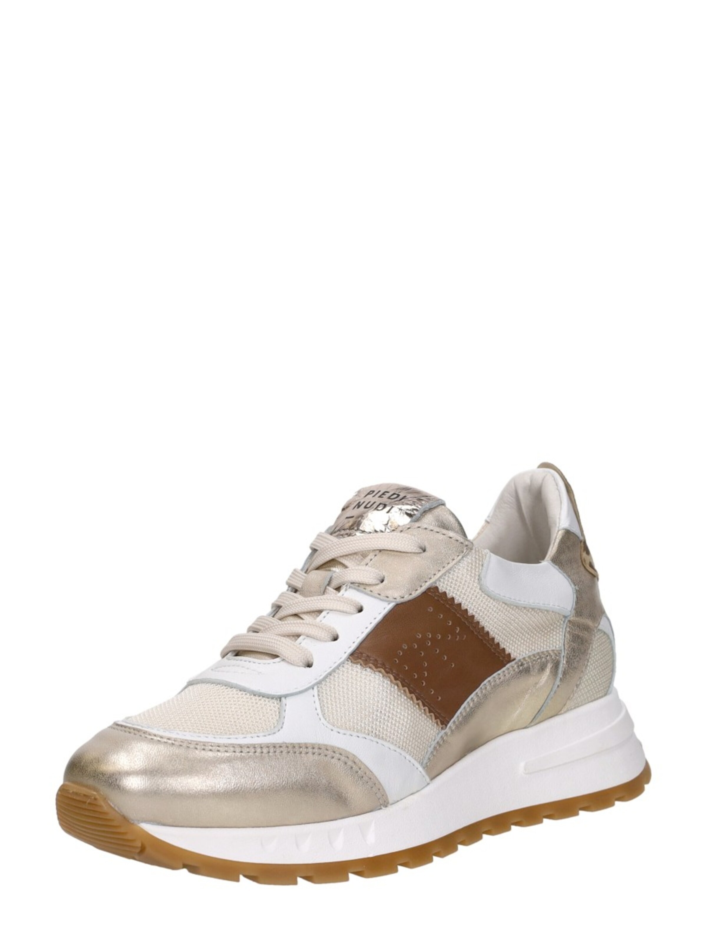 Piedi Nudi Sneakers laag 'Helen' in Beige: voorkant