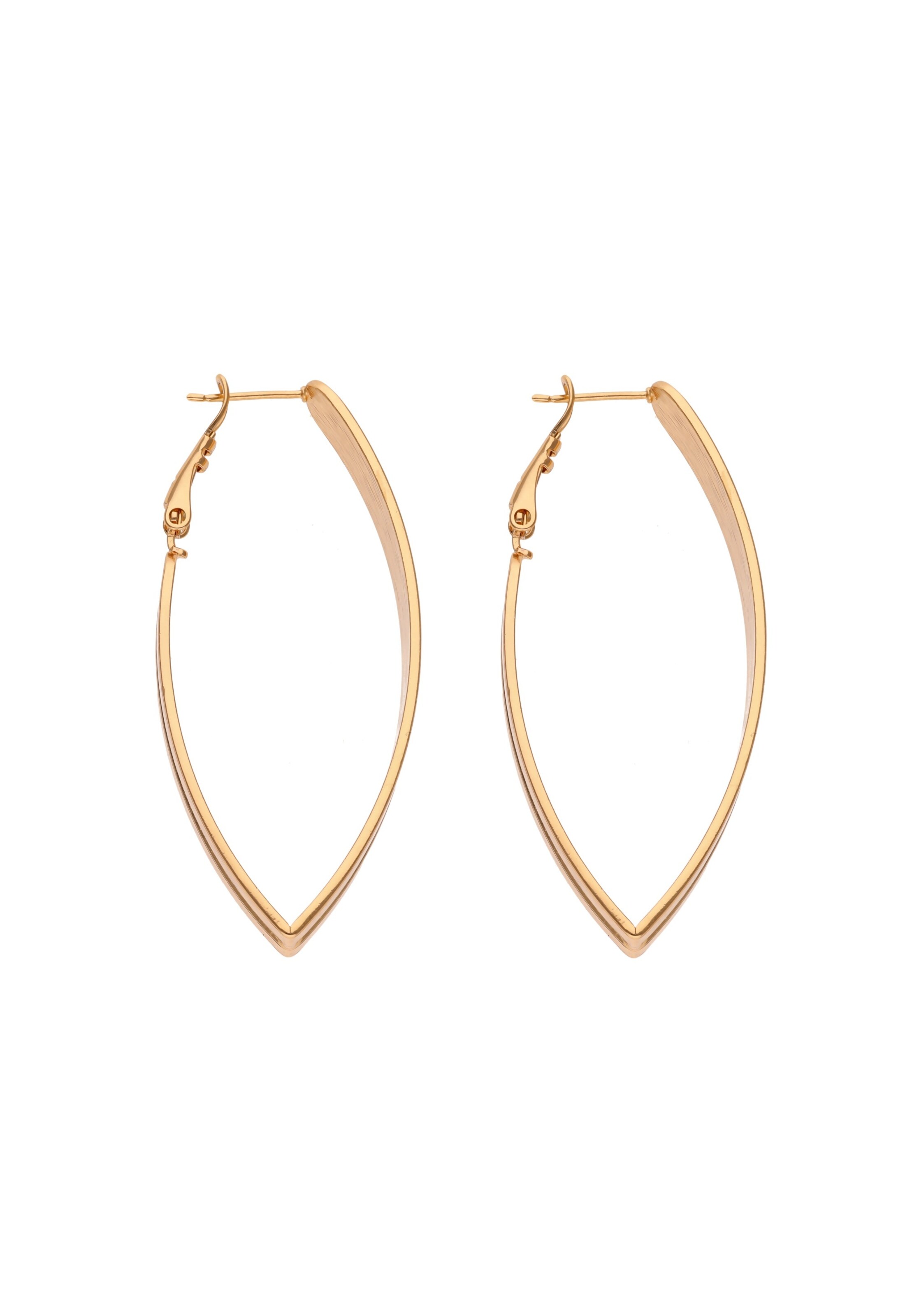 Boucles d'oreilles faina en or : devant