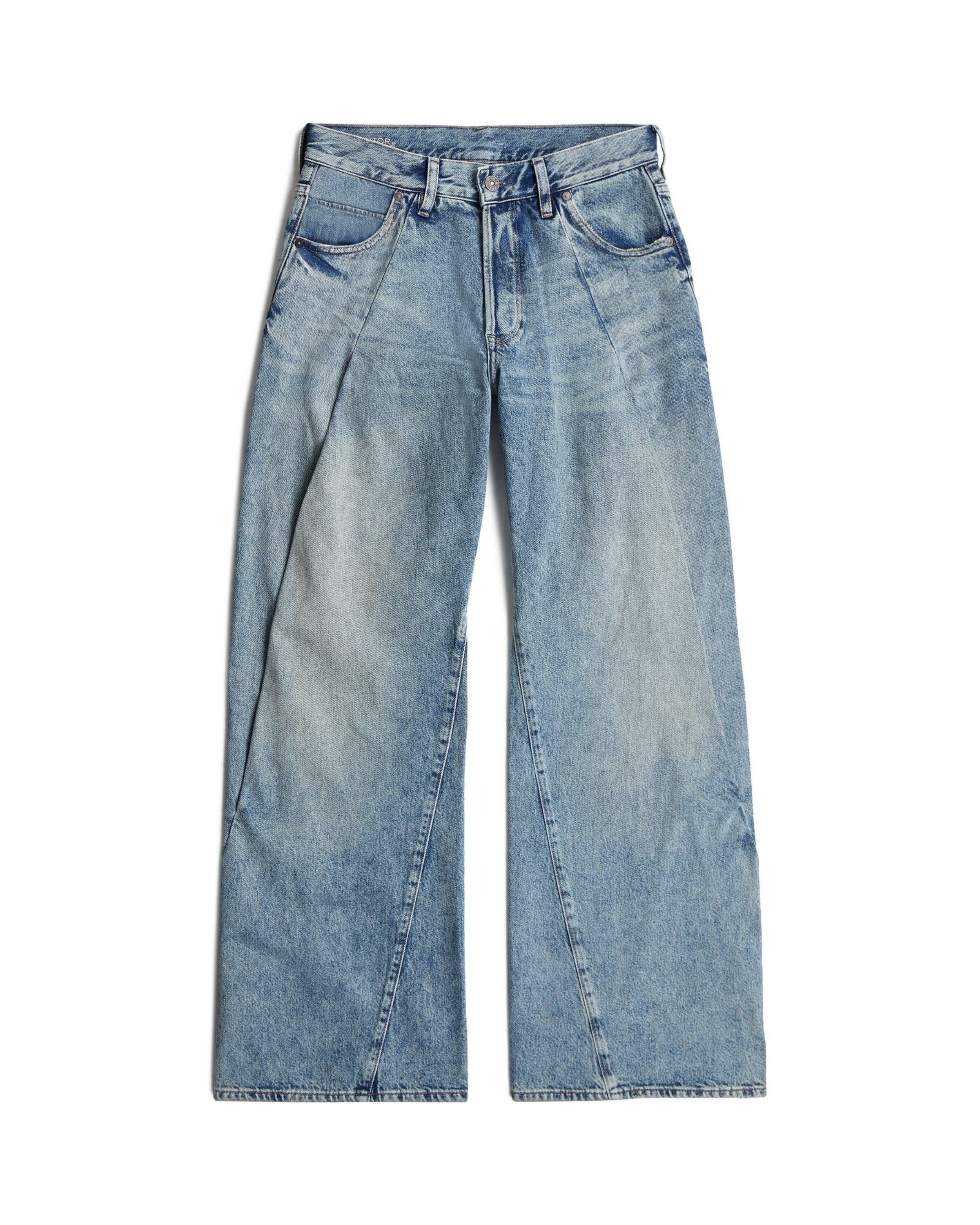 G-STAR Loosefit Jeans 'Contor Wide Peat' in Blauw: voorkant