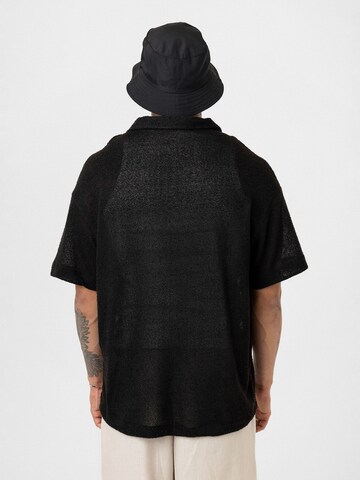 Dandalo Comfort fit Button Up Shirt 'Joris' in Black