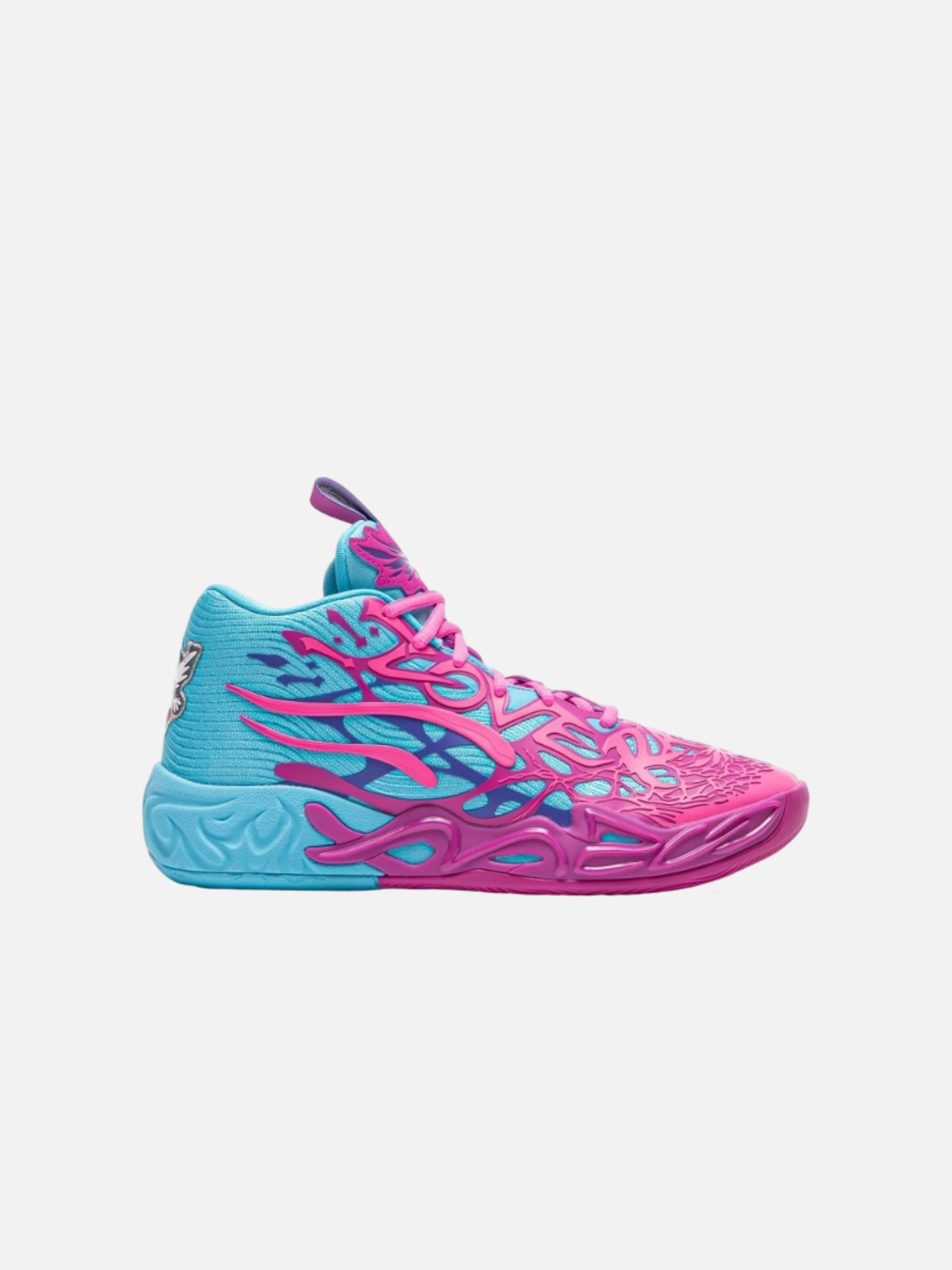 Sneaker alta 'Puma LaMelo Ball MB.04 Iridescent' di PUMA in blu: frontale