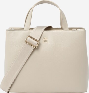 TOMMY HILFIGER - Bolso de mano 'Essential' en blanco: frente