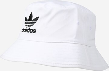 Chapeaux 'Trefoil ' ADIDAS ORIGINALS en blanc : devant