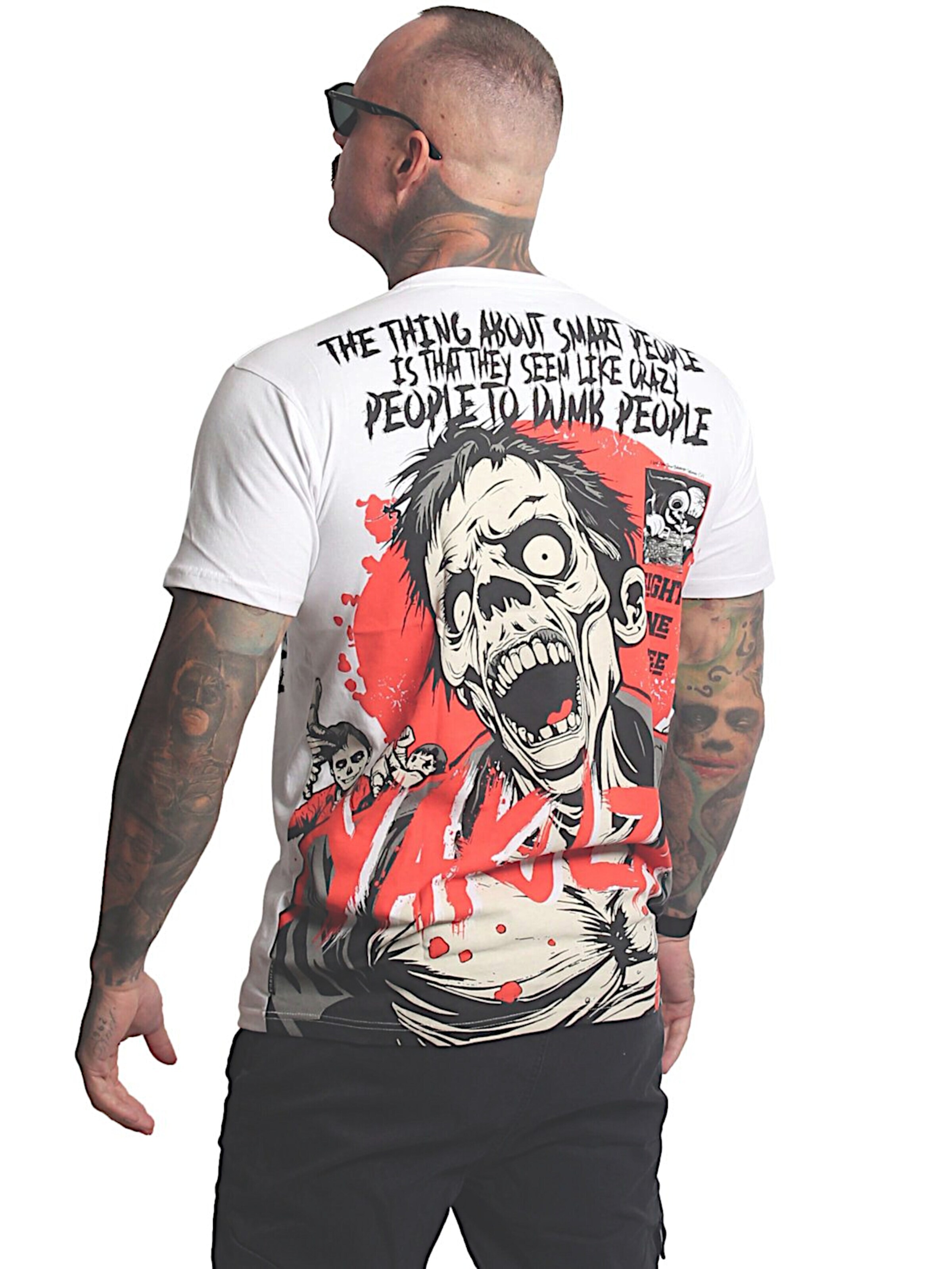 Yakuza Shirt 'Smart People'‌‌‌ in Weiß