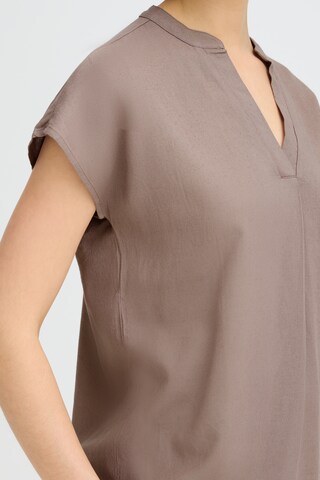 Fransa Bluse in Braun