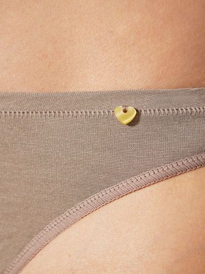 zd ZERO DEFECTS Panty 'Thong Soy fiber' i L i brun, Produktvisning