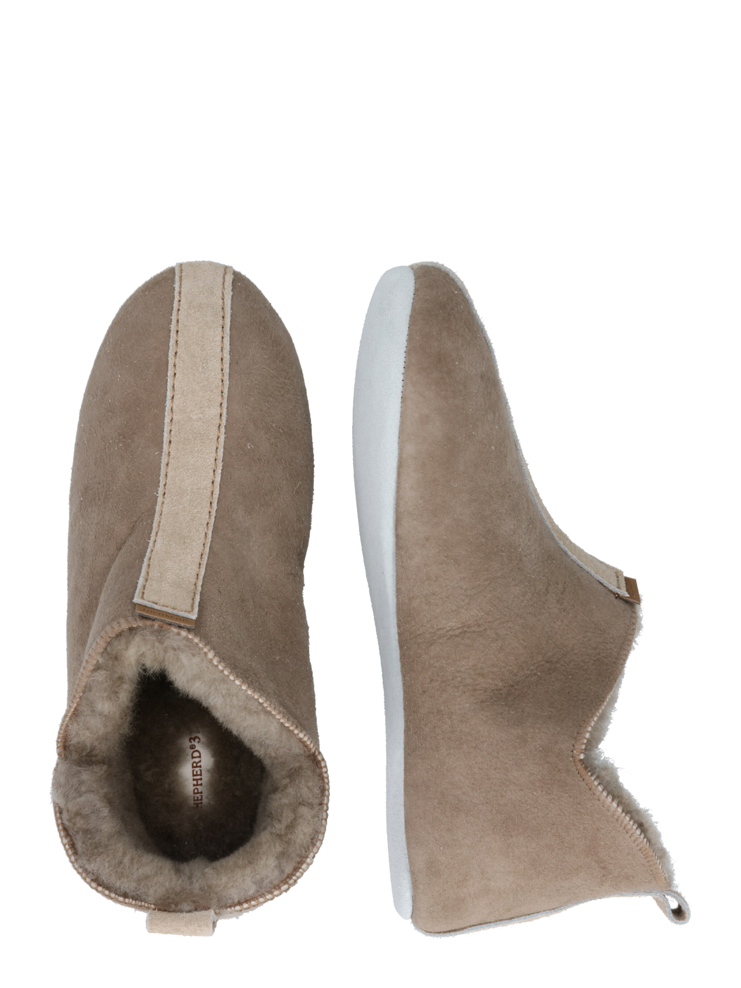 SHEPHERD - Zapatillas de casa 'LINA' en beige