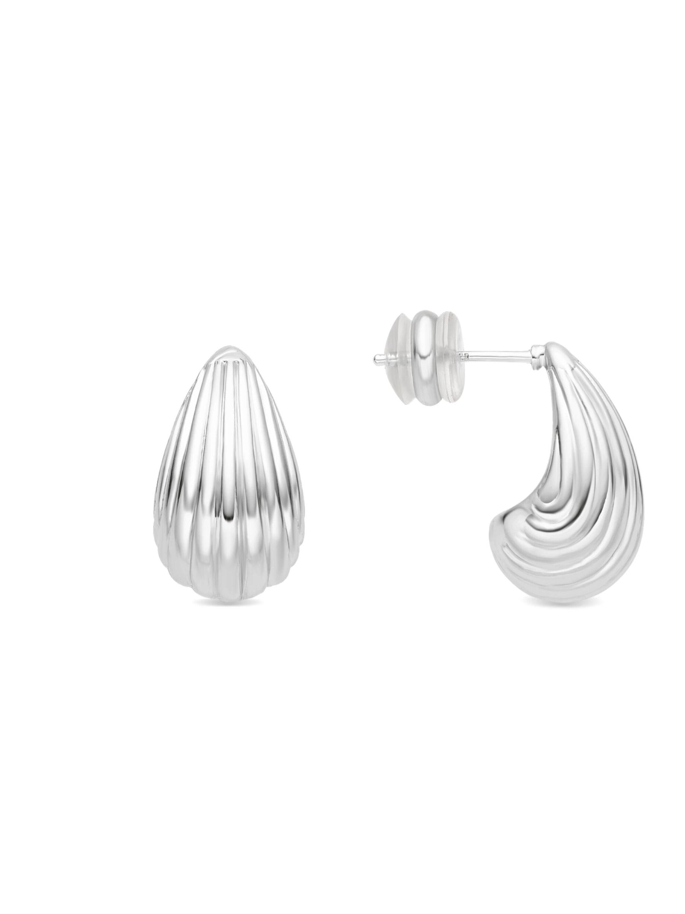 LUXBYLUX Earrings in Silver: front