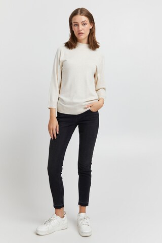 PULZ Jeans Pullover 'SARA' in Weiß