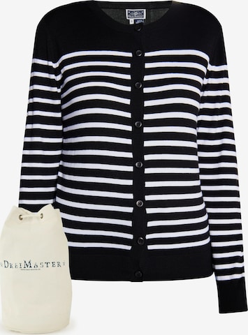 DreiMaster Maritim Knit Cardigan in Black: front