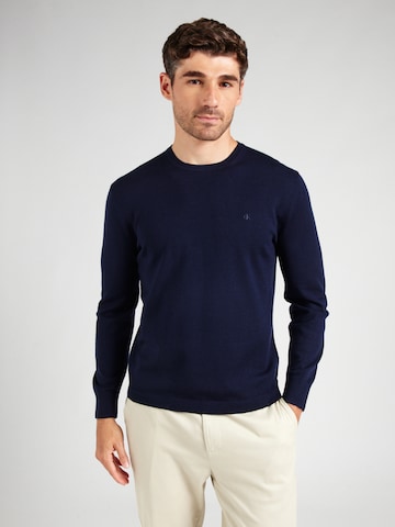 Pulover de la Calvin Klein pe albastru: față