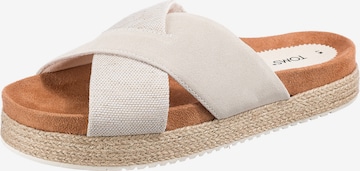 TOMS Mules 'Paloma' in Beige: front