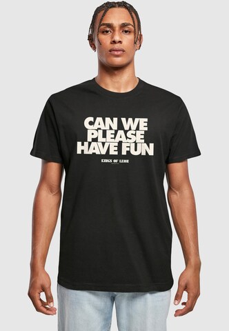 T-Shirt 'KOL - Can We Please Have Fun ' Merchcode en noir : devant