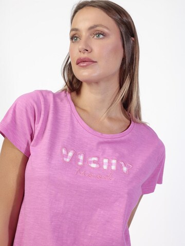 admas - Pijama 'ADMAS Pijama Manga Corta Vichy Mood para Mujer' en rosa