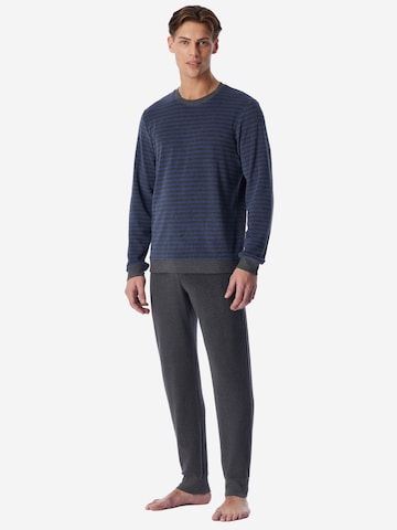 Pyjama long ' Casual Nightwear ' SCHIESSER en bleu : devant