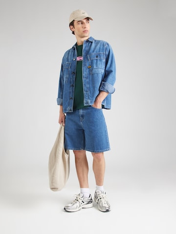 T-Shirt 'Great' WEEKDAY en vert