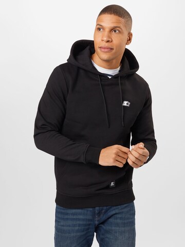 Starter Black LabelSweater majica 'Essential' - crna boja: prednji dio