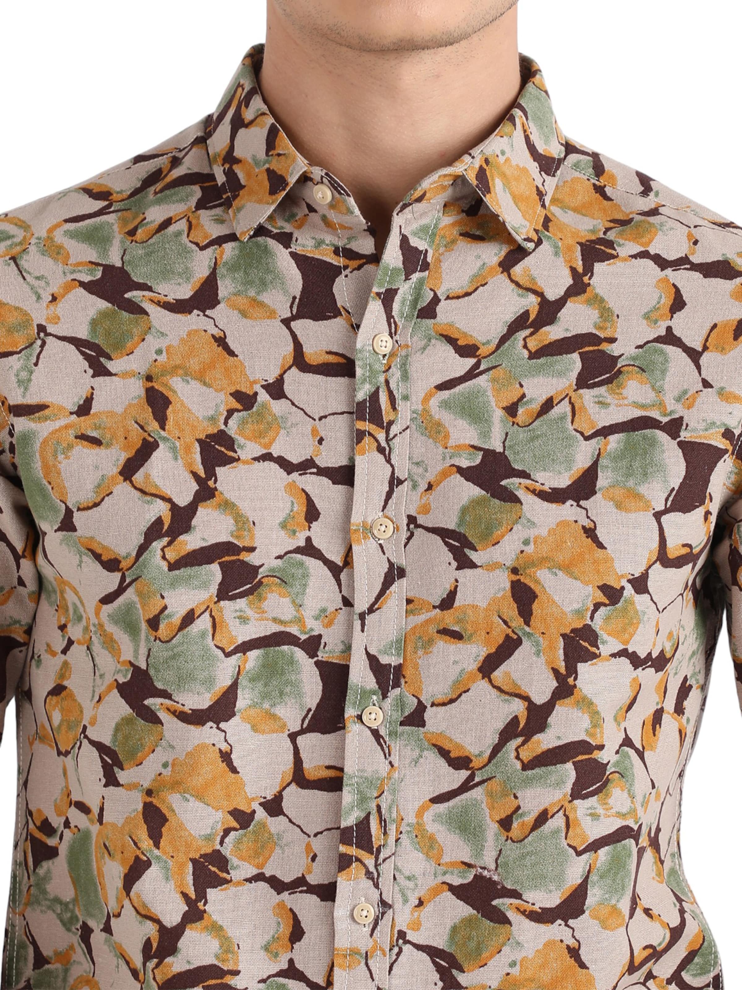 Campus Sutra Rovný strih Košeľa 'Koda' - Hnedá