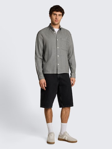 Fit confort Chemise TOM TAILOR DENIM en gris