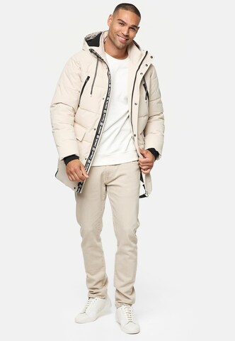 INDICODE JEANS Winter jacket 'Wess' in Beige