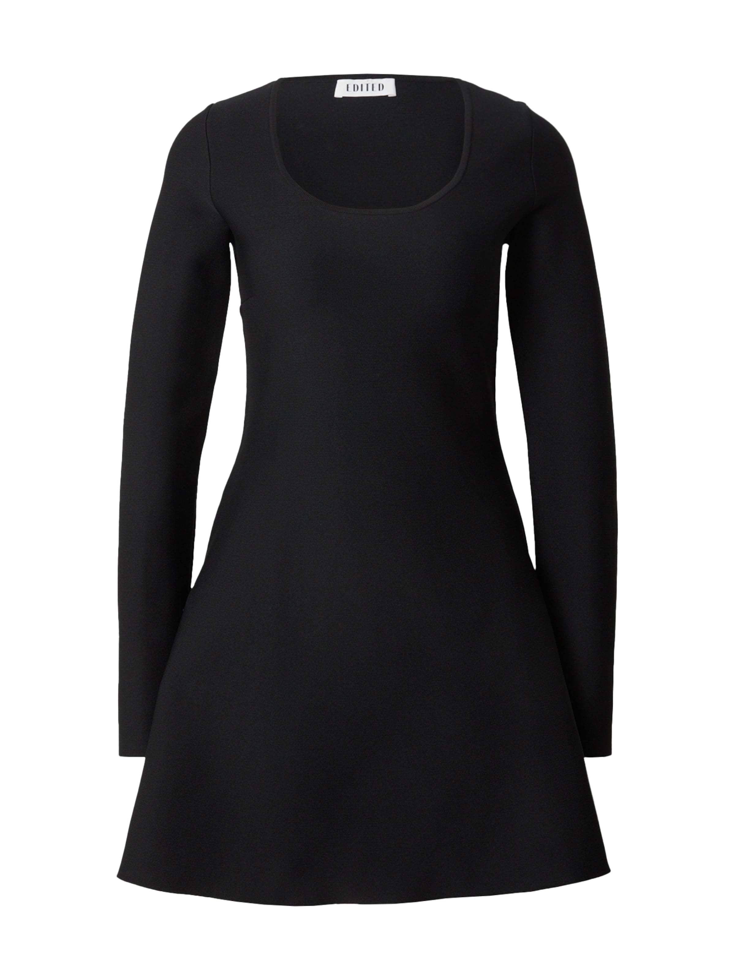 Rochie tricotat 'Lisanne' de la EDITED pe negru: față