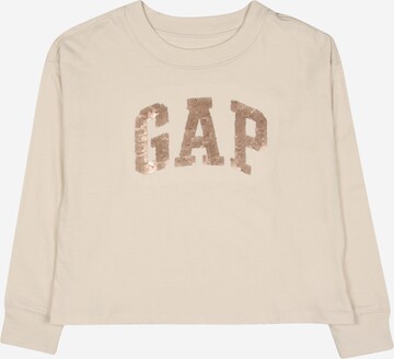 T-Shirt GAP en beige : devant