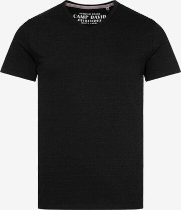 CAMP DAVID - Camisa em preto: frente