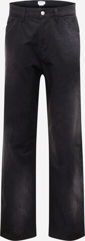 WEEKDAY Loose fit Pants in Black: front