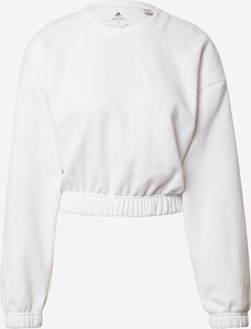 ADIDAS SPORTSWEAR Αθλητική μπλούζα φούτερ 'Studio Lounge Loose Fit' σε λευκό: μπροστά
