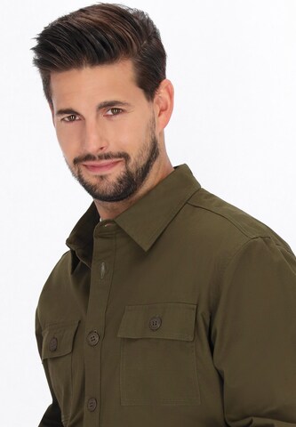 Coupe regular Chemise DreiMaster Vintage en vert