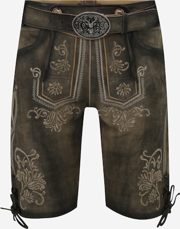 Krüger Buam Traditional pants 'Berg' in Grey: front