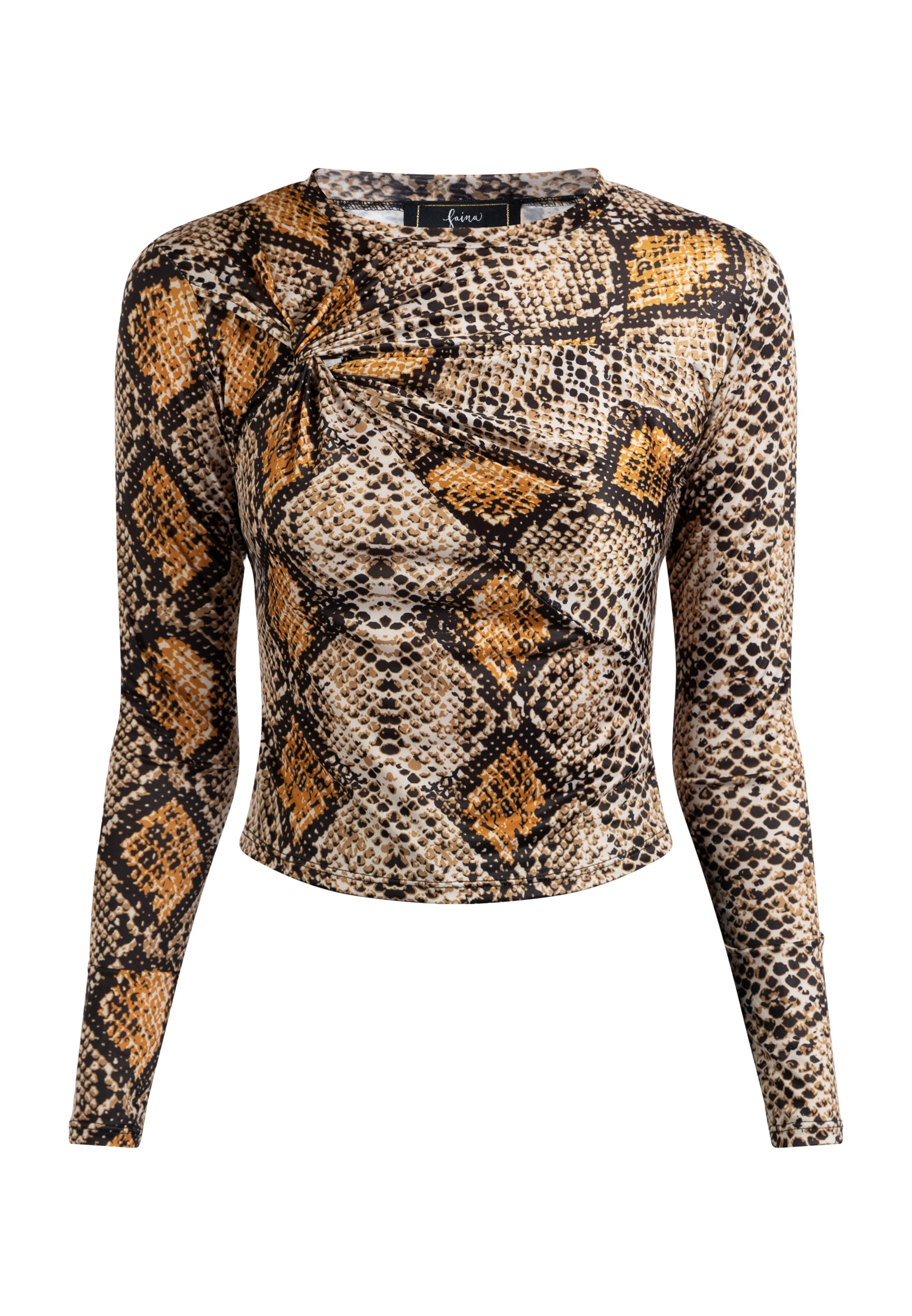 faina - Camisa em bege: frente