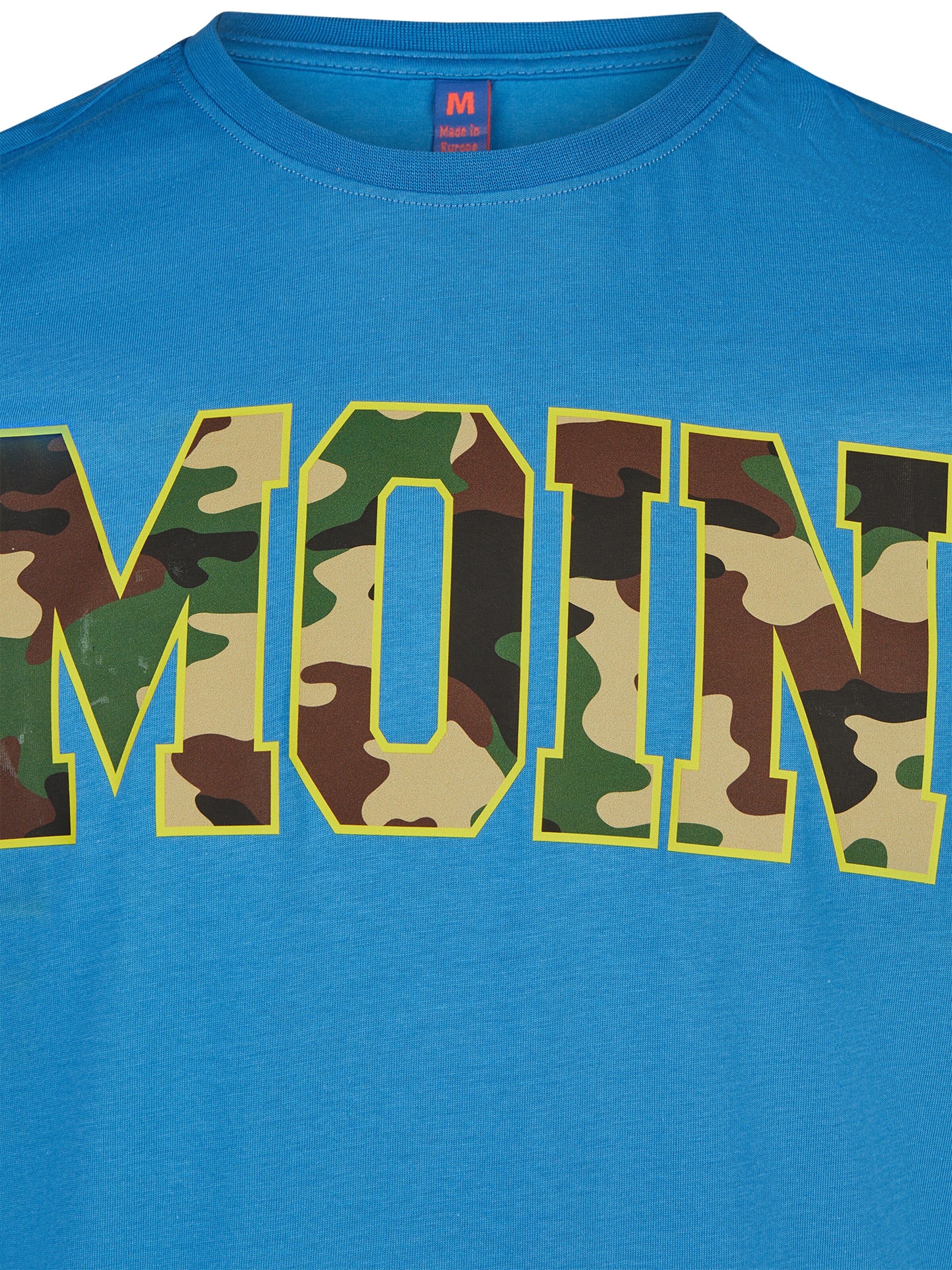 salzhaut Shirt 'Diek - Moin' in Blue: front