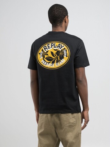 REPLAY T-Shirt in Schwarz: Vorderseite
