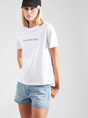 Maglietta di Calvin Klein Jeans in bianco: frontale