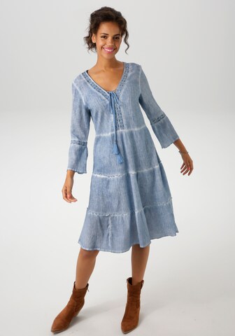 Aniston CASUAL Dress in Blue: front