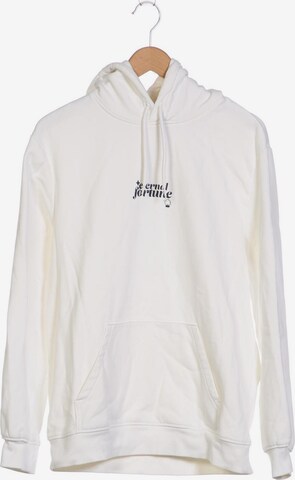 H&M Sweatshirt & Zip-Up Hoodie in M in White: front