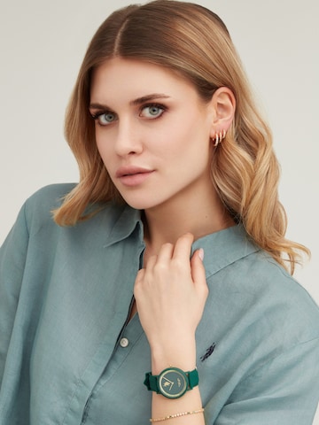 U.S. POLO ASSN. - Reloj analógico 'Destiny' en verde