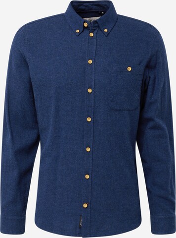 Chemise BLEND en bleu : devant