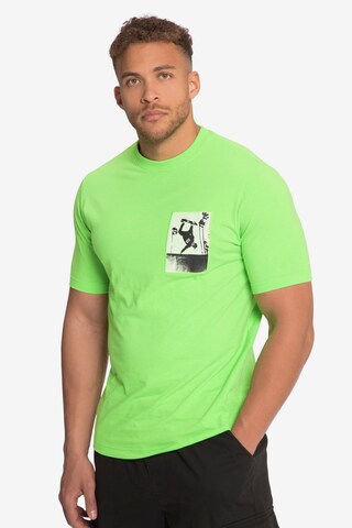 T-Shirt STHUGE en vert : devant