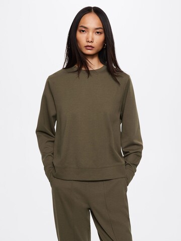 MANGO Sweatshirt in Grün: Vorderseite