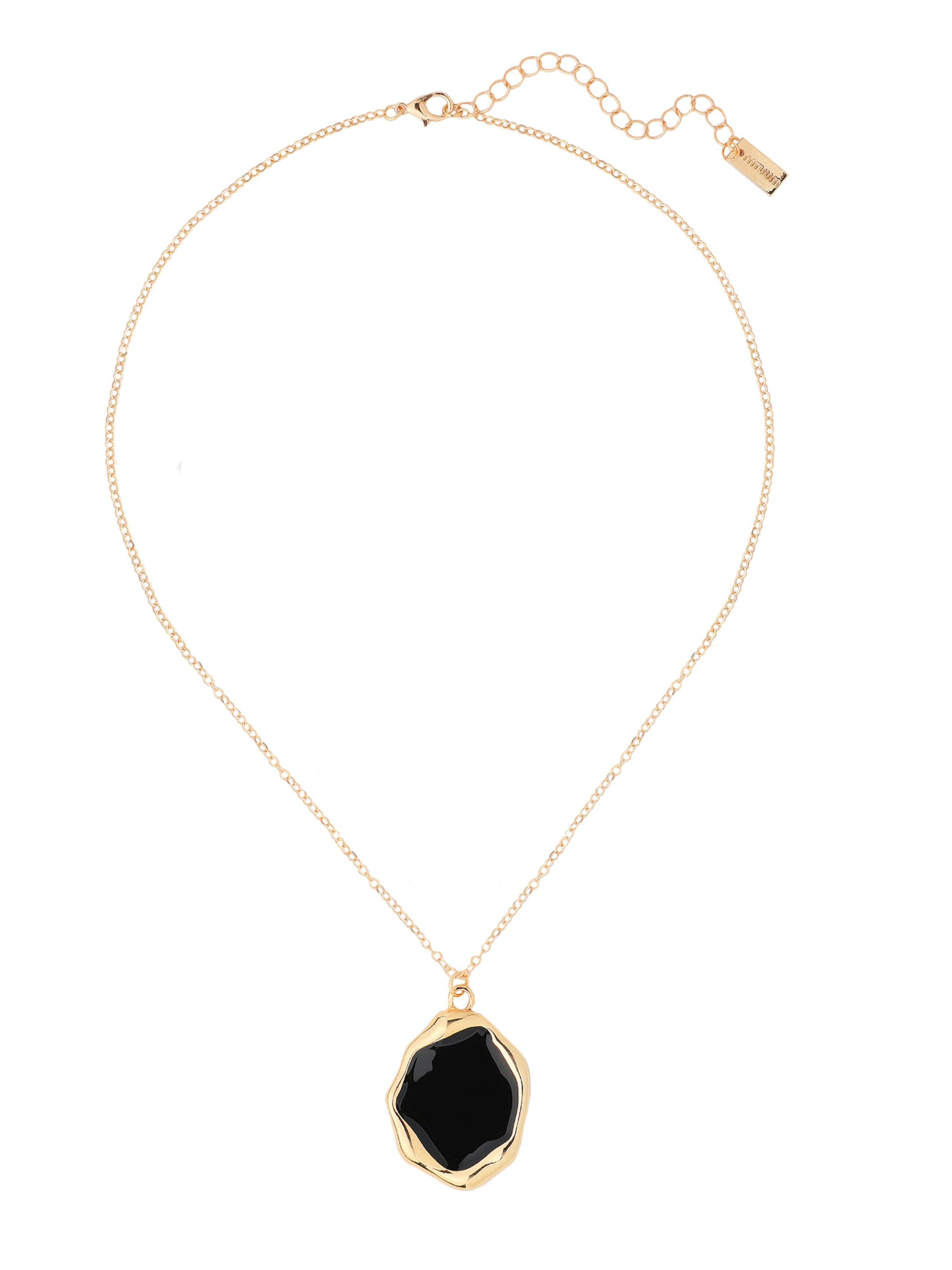 TATUUM Necklace in Black: front