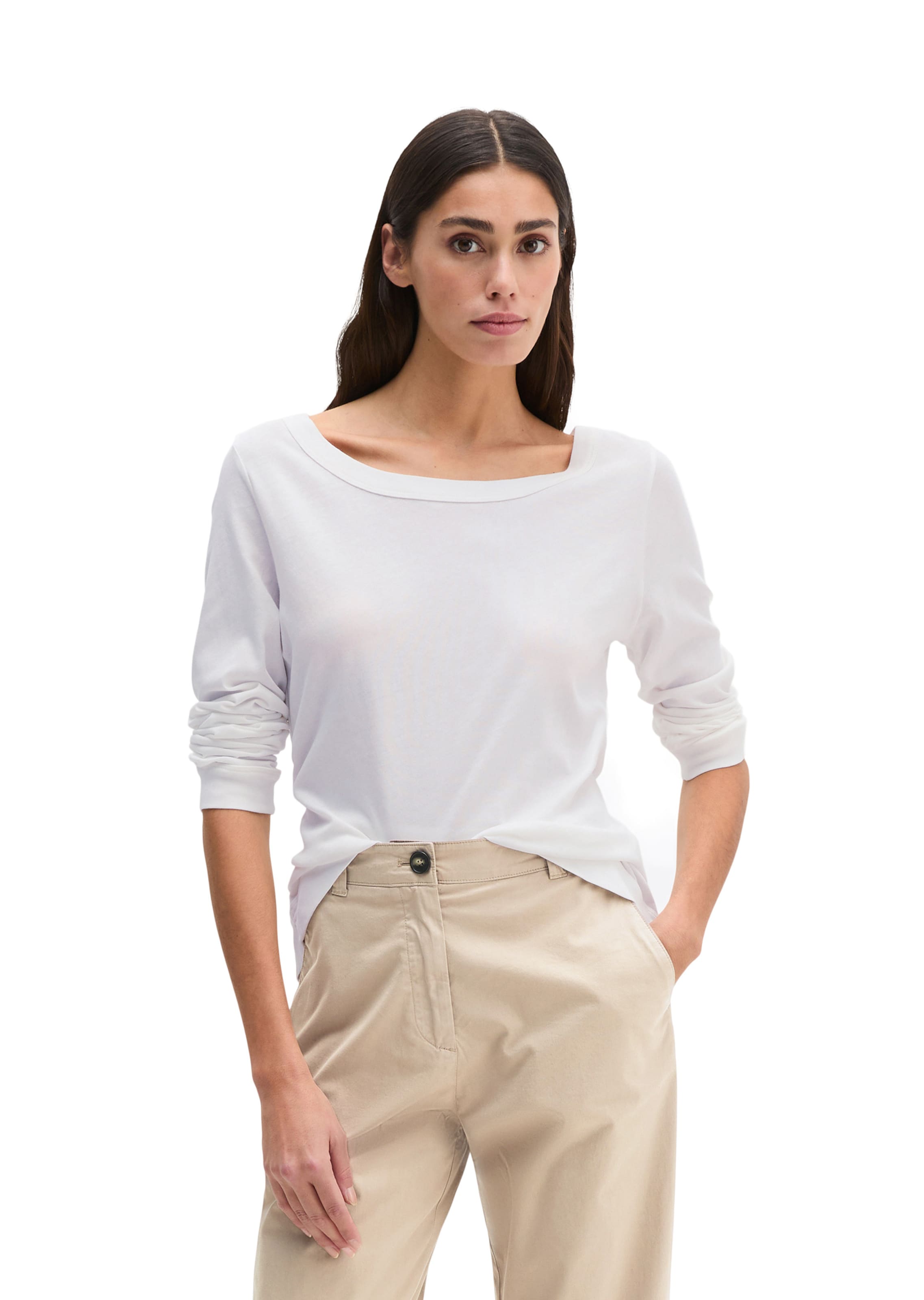 Marc O'Polo Shirt in Weiß: Vorderseite