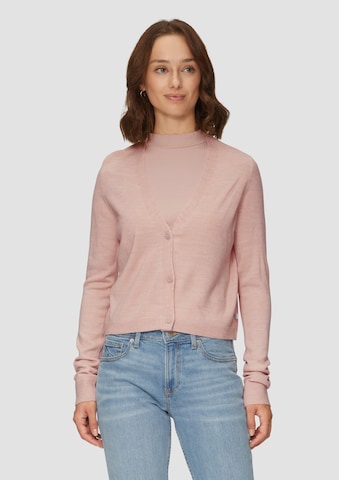 QS Gebreid vest in Roze: voorkant
