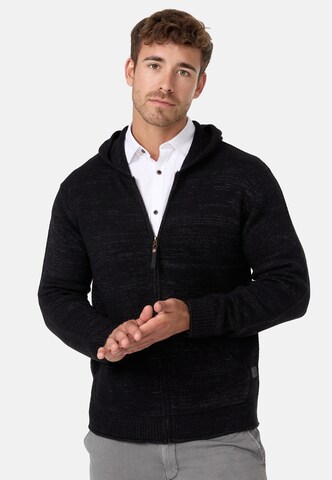 Vestes en maille 'Gage' INDICODE JEANS en noir : devant