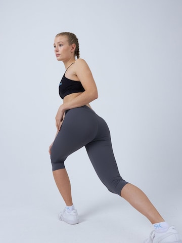 SPORTKIND - Skinny Leggings '3/4 Sport Leggings' en gris