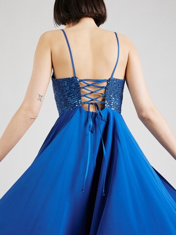 Robe de cocktail SWING en bleu