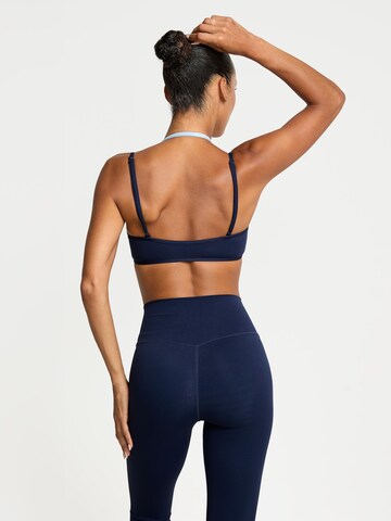 YO-GAYA Bustier Sport bh 'Layered Halter Bra' in Blauw