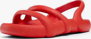 CAMPER Strap Sandals in Red: front