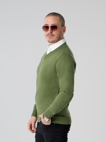 PANTONECLO Sweater 'Pantoneclo Men’s Mock Sweater' in Green